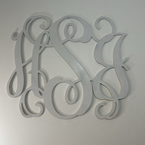 Custom wood monogram hsj - monogram, ‘hsj’