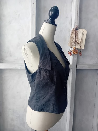 All saints waistcoat - saints, charcoal
