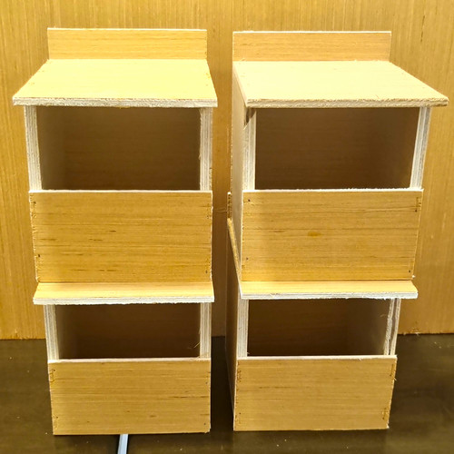 Wooden finch nest boxes set - nest, of