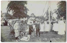 South Petherton Fete Somerset Maypole - Pre WWI Real Photo Postcard Y02