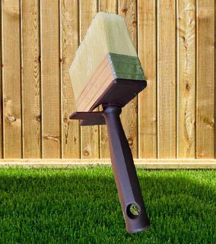 Shed fence paint brush - &,