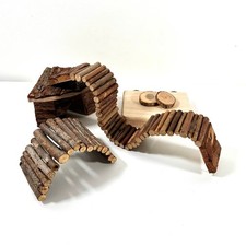 Rodent Natural Small Pet Accessories, Hides, Bridgers, and Platform, Chewable