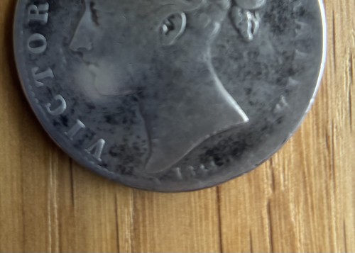 Victorian silver crown 1844 - silver,