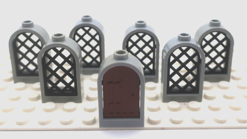 Lego light grey round - 7x,