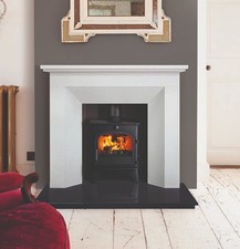 Limestone fireplace granite - limestone,