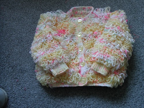 Baby loopy cardigan lemon - baby,