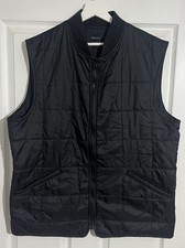 GANT Lightweight Double Decker Gilet Dark Navy / Light Black Mens Large Full Zip