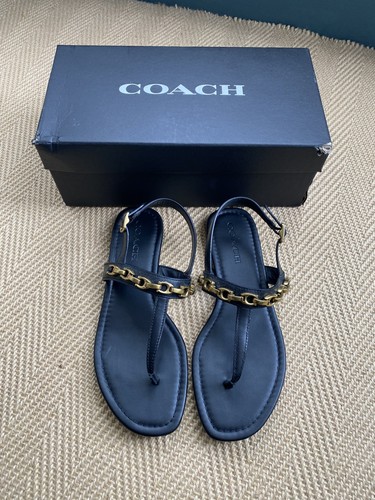 Coach jenna leather thong - jenna,