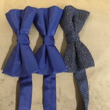 New Bow Ties Bundle Of 3 Job Lot Colours In Photos Pre Tied NWOT Adjustable