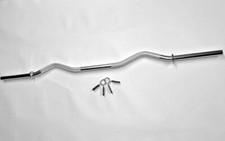 GfG 1" Zinc Plated EZ Curl Bar