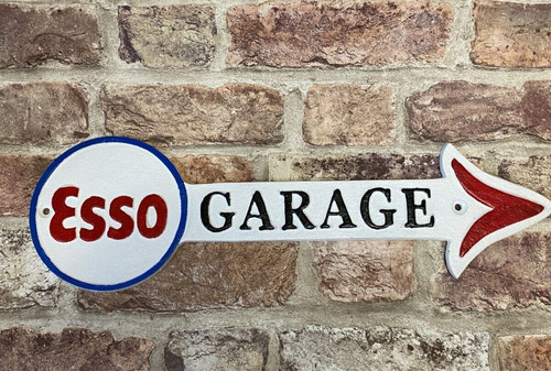 Esso garage arrow cast iron - garage,