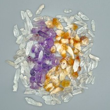 Amethyst, Citrine, Quartz Mini Points Teeth Small Rough Raw Healing Crystal