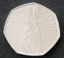 2019 Peter Rabbit BU 50p Fifty Pence Coin Brilliant Uncirculated