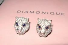 DIAMONIQUE RARE PANTHER HEAD