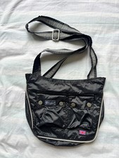 Belstaff Women's Crossbody Bag Black Small with Pockets Adjustable Strap