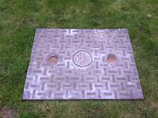 Britannia India Cast Iron Manhole Drain Cover 665mmx515mm Good Condition 