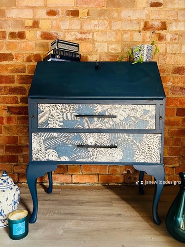 Unique bureau painted blue - unique, bureau-painted