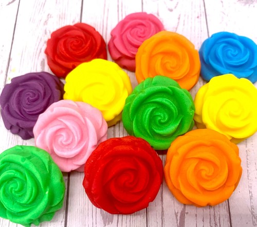 Edible icing roses flowers - edible,