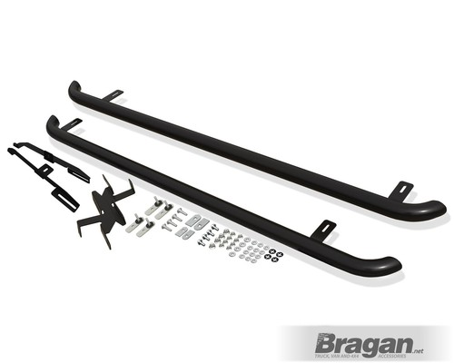 Black side bars - curved, for
