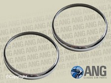 MGB, MGB-GT 62-80, MGC, MGC-GT 67-69 CHROME 7" OUTER HEADLAMP RIMS x 2 57H5296