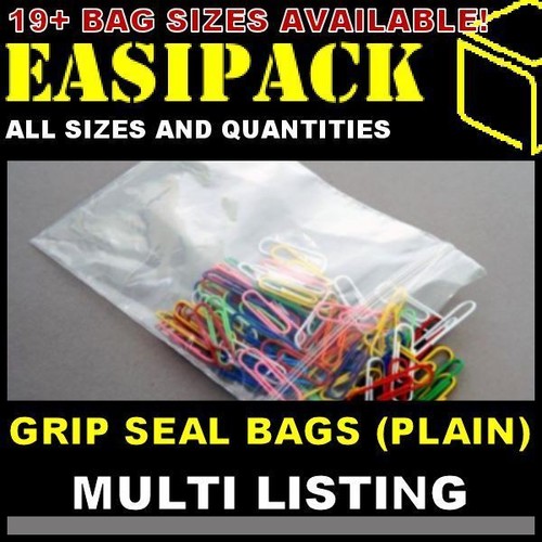 Grip seal bags - grip, (plain)