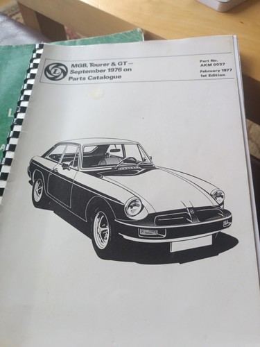 Mgb parts catalogue - parts,