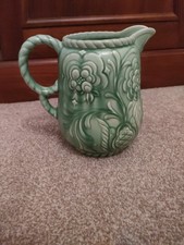 Falcon Ware Green Pottery Jug