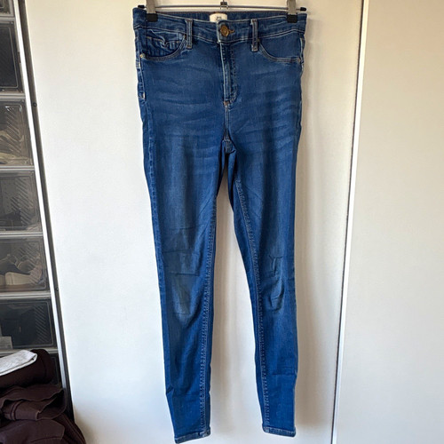 River island blue denim skinny - denim,