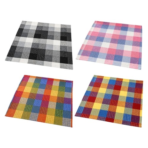 Checkered fabric serviette for - checkered,