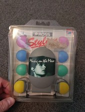 Ross Stylers Stereo Earphones *Retro/NIP*