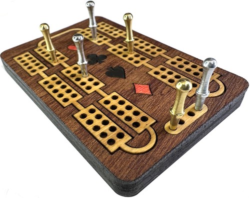 Pocket inlaid cribbage - pocket,