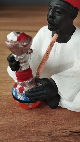 African figure hand painted - hand,