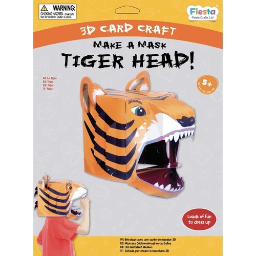 Fiesta crafts mask card - crafts, 3d