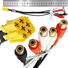 Mini ISO 4× RCA + Sub for VW