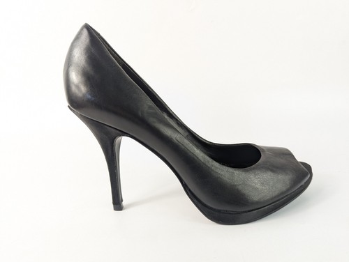 Rosa black leather - rosa, high
