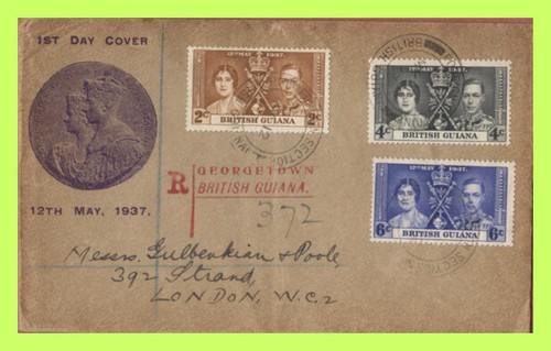 British guiana 1937 - guiana, kgvi