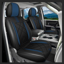 Deluxe Blue Car Seat Cover Full Set Cushions Fit For Vw Golf Polo Passat Jetta