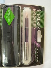Parker Frontier Fountain Pen With Case Medium Nib - Translucent Finish