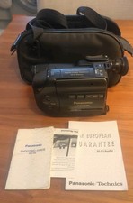 PANASONIC NV-S6A X12/36 CAMCORDER VHS C MOVIE CAMERA  BAG Untested