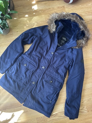 Hollister womens navy parka - hollister,