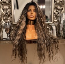 Brown Lace Front Wig Curly Wig