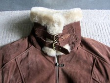 Vintage GENUINE Real Leather Aviator Flying Style Jacket Size M