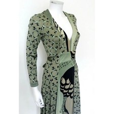 Issa green Duck Print Silk