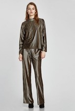 Zara Black & Gold Co Ord Set