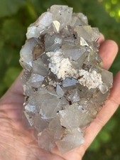 Quartz Crystals On Hematite