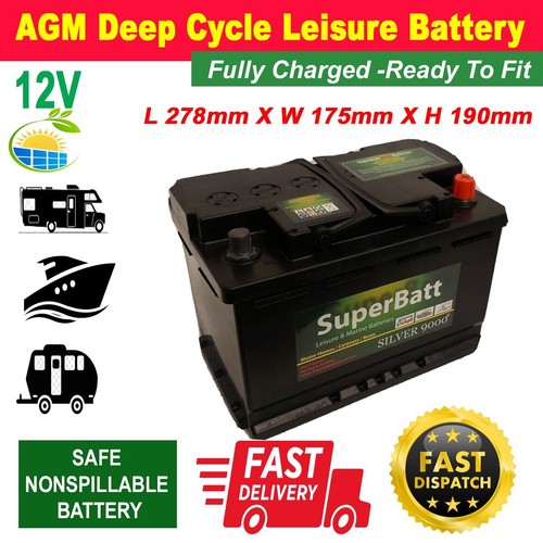 Agm deep cycle leisure battery - deep,