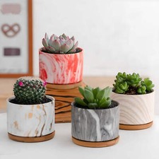 Round Ceramic Marble Effect