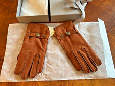 MULBERRY NUBUCK TAN GLOVES - MEDIUM - BNIB - ABSOLUTELY GORGEOUS!