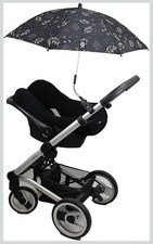 Dooky Parasol & Umbrella for Stroller Pushchair UPF 50+ UV Protection Black