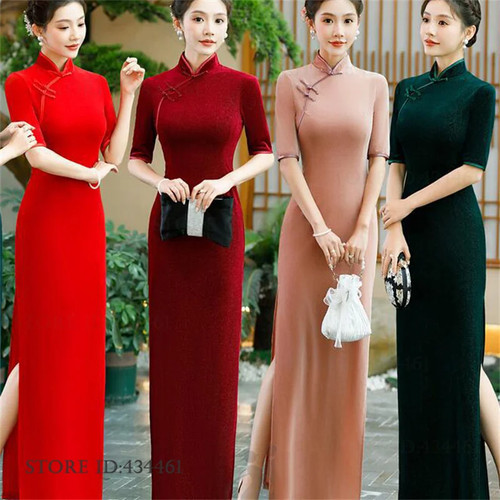 Chinese women bride qipao - women, plus